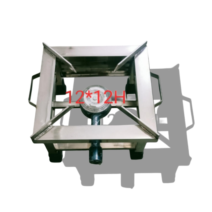 Single Burner Gas Chulha – Stainless Steel Body | Home & Commercial Kitchen