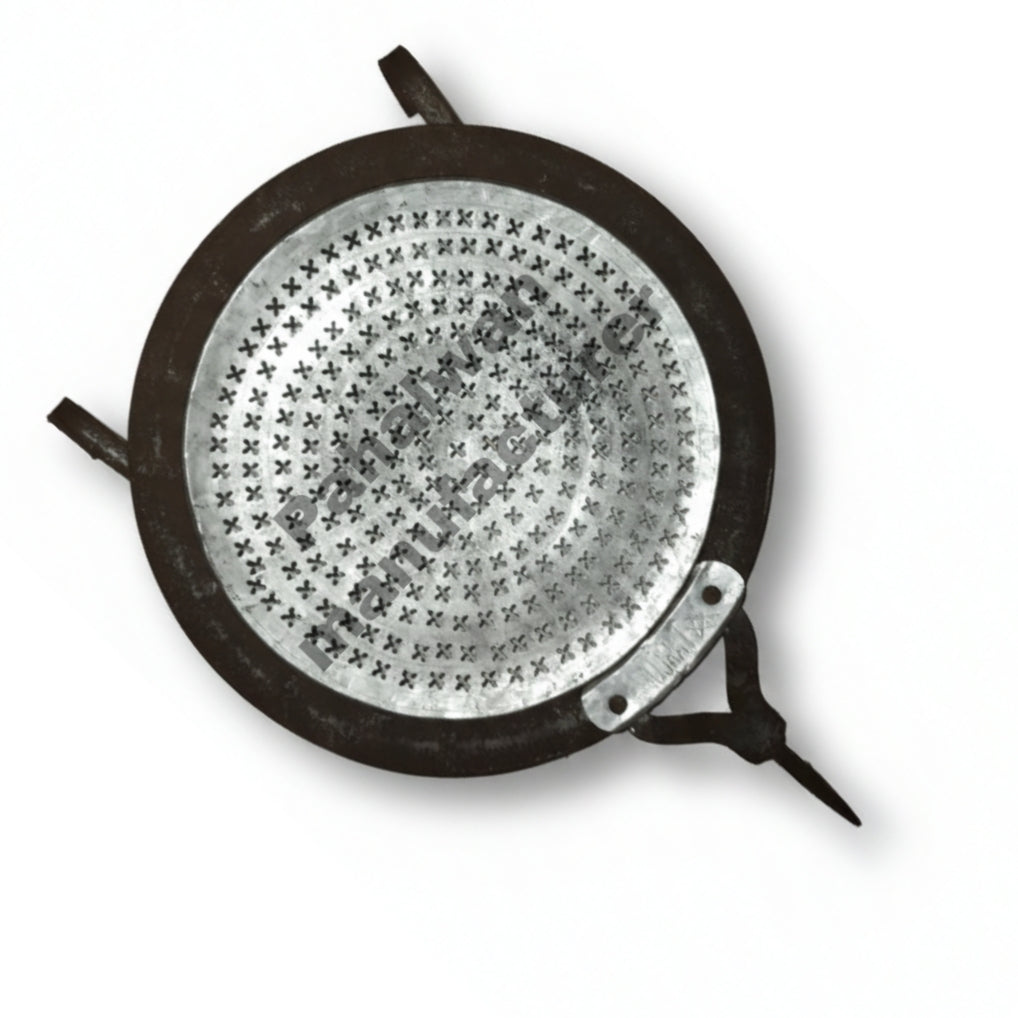 Star Shape Ganthiya Jara for Namkeen & Farsan Making | With Wooden Handle