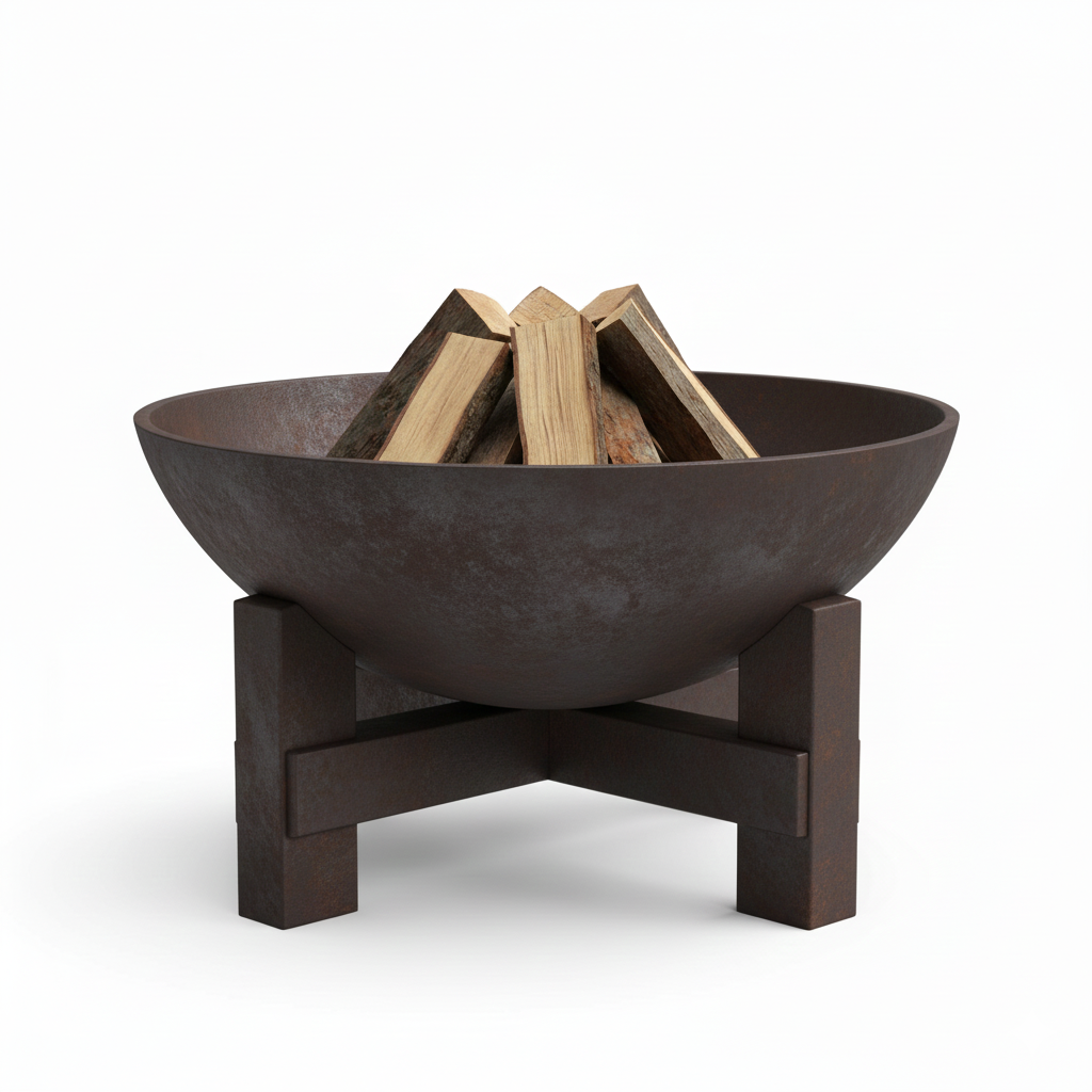 Rust iron fire pit