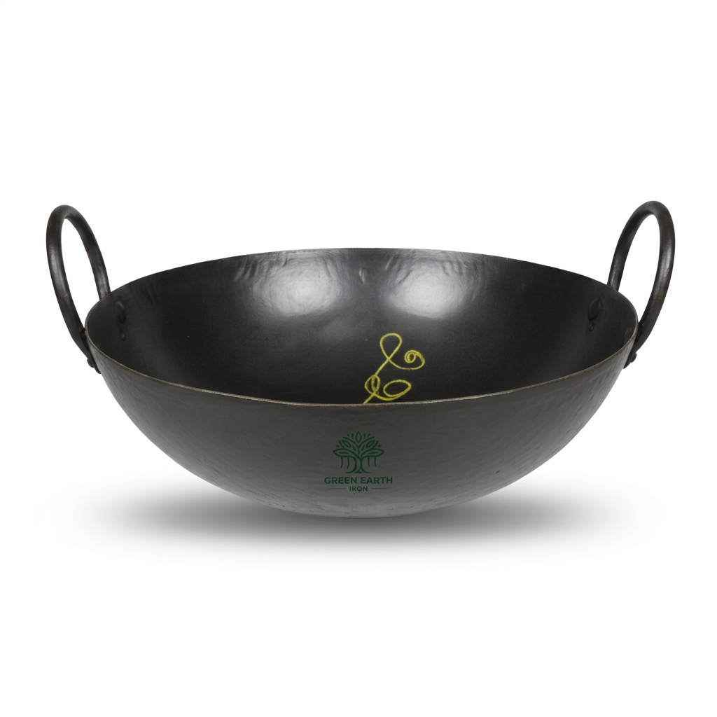 Black Iron Single Piece Kadai