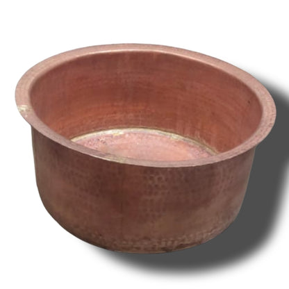 Heavy-duty copper Bhagona cooking pot