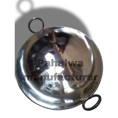 Heavy-duty steel Kadai for commercial