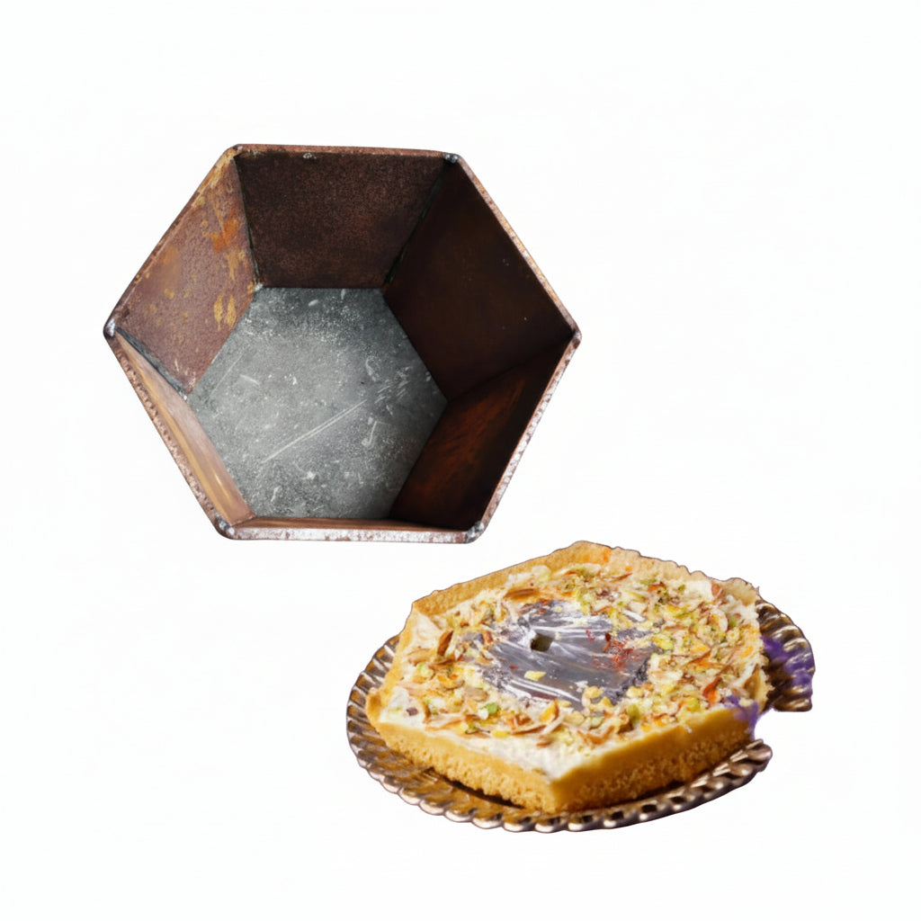 Hexagon shape Ghewar mould