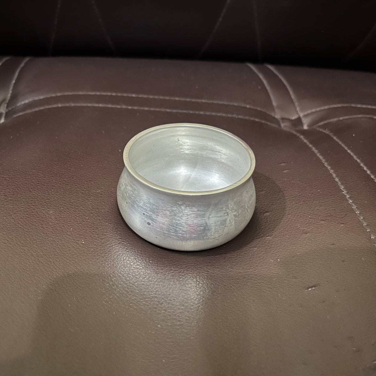 Handcrafted Silver Plated Brass Chutney Bowl | Mini Condiment Katori & Dip Bowl
