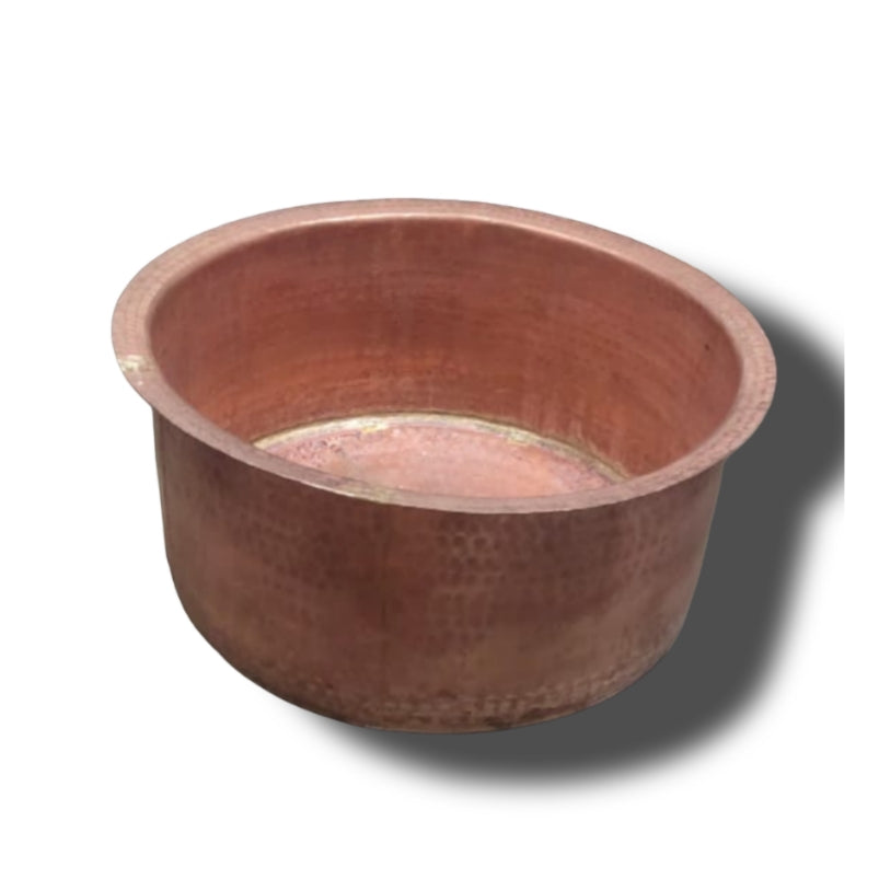 Large copper Bhagona for halwai cooking