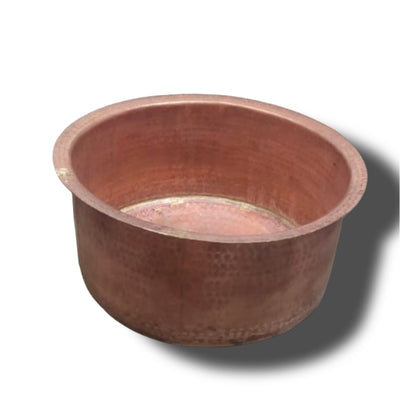 Large copper Bhagona for halwai cooking