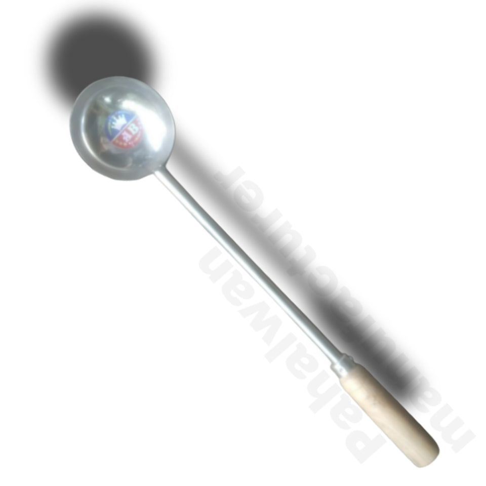 Large stainless steel serving ladle