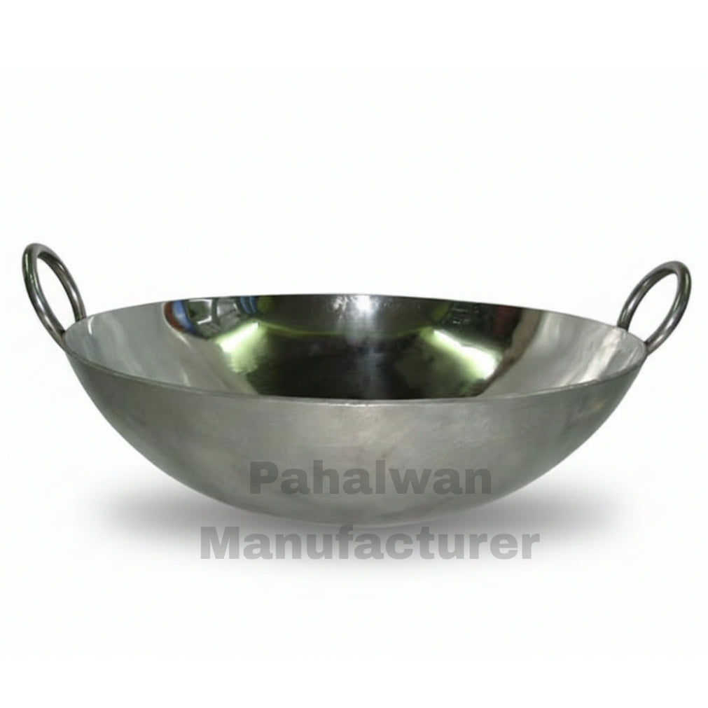 Magnet Steel Kadai with side handles0204
