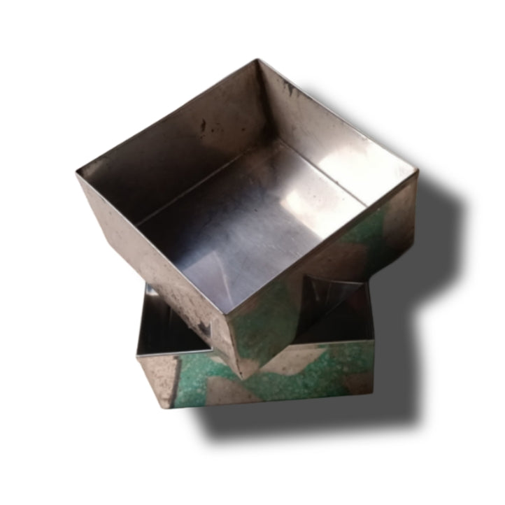 Stainless Steel Milk Cake Mould | Square Sweet Making Mould | AazzOn