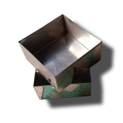 Stainless Steel Milk Cake Mould | Square Sweet Making Mould | AazzOn