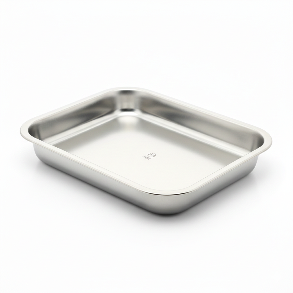 Multipurpose steel serving tray