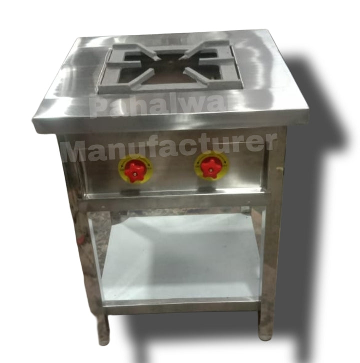 Heavy Duty Commercial Gas Bhatti – Stainless Steel Single Burner Stove