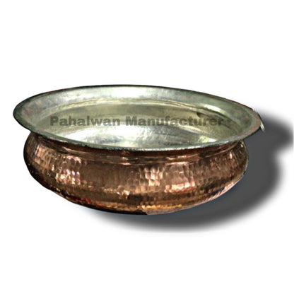 Hammered Copper Handi (Patila) with Tin Lining – Traditional Cookware