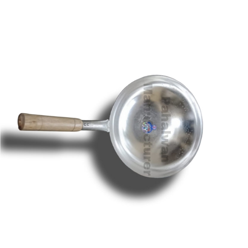 Iron Chinese Kadai (Wok) with Wooden Handle – Heavy-Duty Commercial Wok