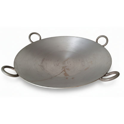 Heavy-Duty Iron Doodh Kadai With 2 & 4 Handle | Milk Boiling & Reduction Kadai for Halwai & Dairy Use