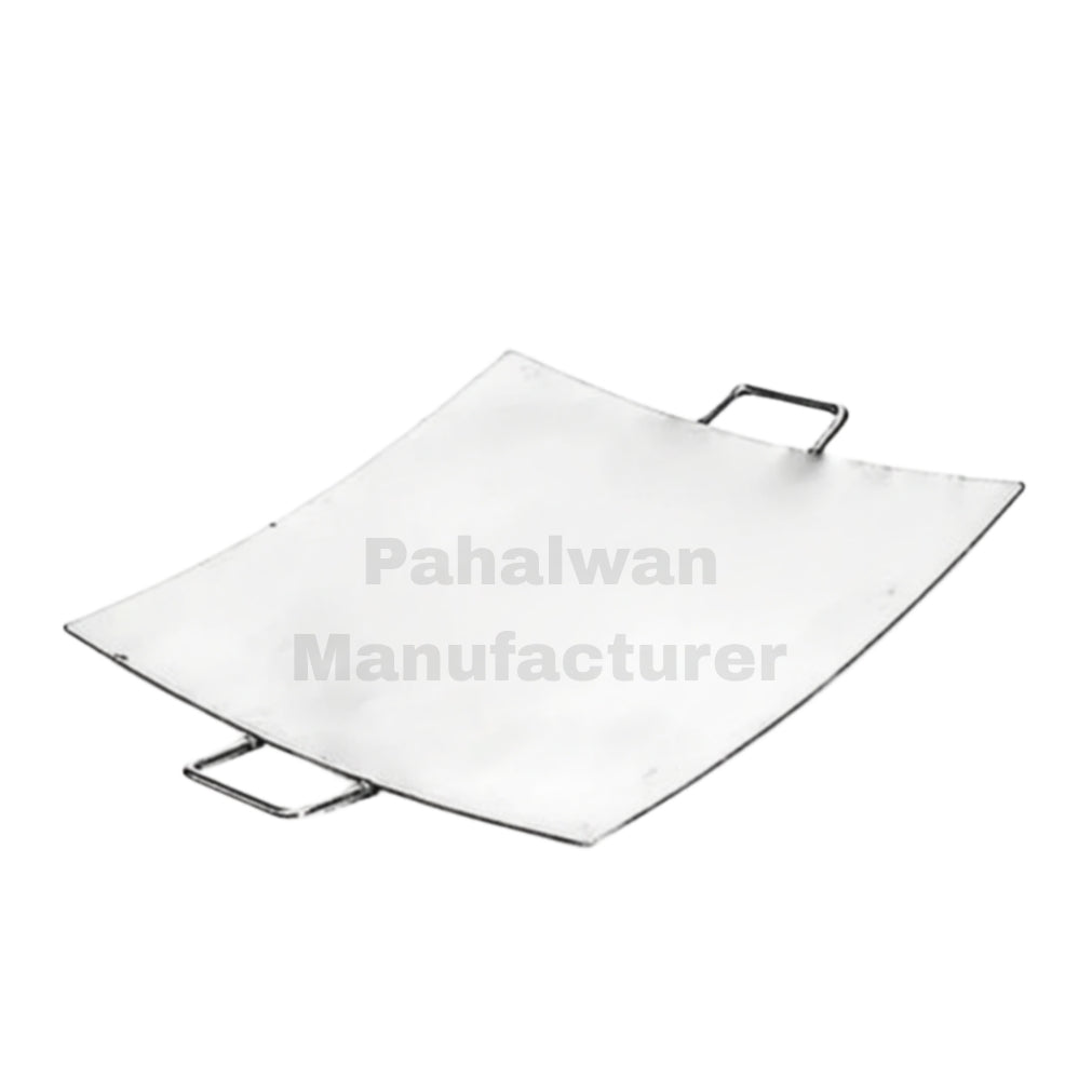 Stainless Steel Square Pav Bhaji Tawa – Heavy-Duty Bhaji Cooking Plate