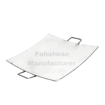 Stainless Steel Square Pav Bhaji Tawa – Heavy-Duty Bhaji Cooking Plate