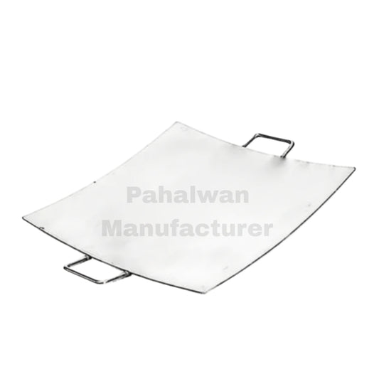 Stainless Steel Square Pav Bhaji Tawa – Heavy-Duty Bhaji Cooking Plate