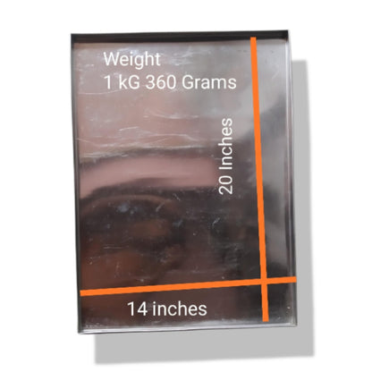 Stainless Steel Burfi Tray | Joint Spot Tanka (Heavy-Duty)