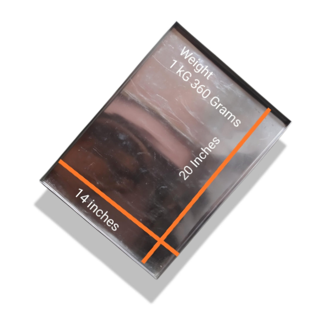 Stainless Steel Burfi Tray | Joint Spot Tanka (Heavy-Duty)