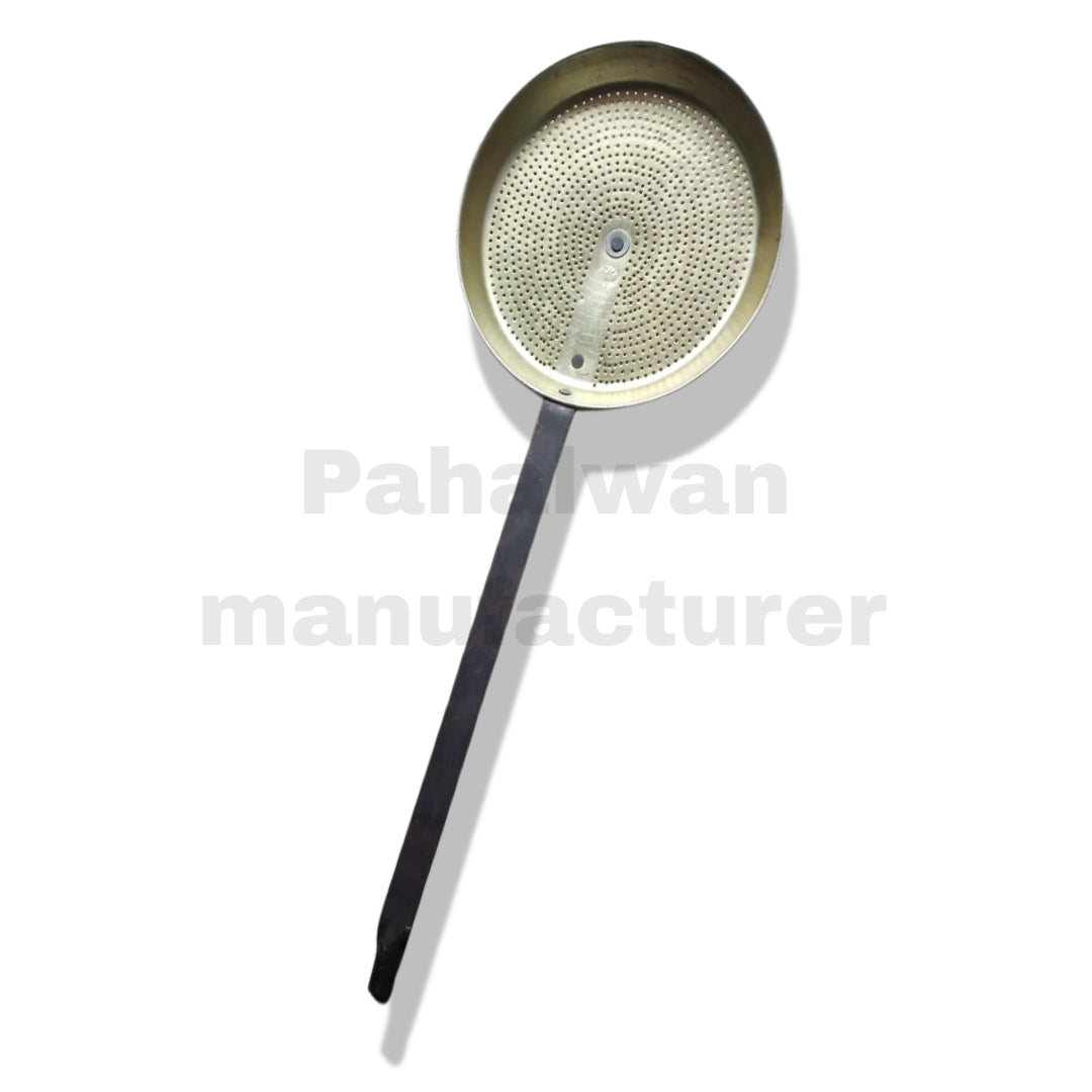 Motichoor Laddu Iron Jhara with Long Handle (Plain Thoki) –  Laddu Boondi Strainer