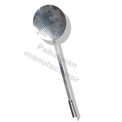 Professional Stainless Steel Skimmer (Jhara) with Long Handle