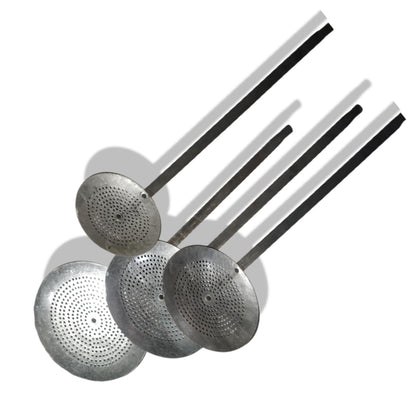 Iron Oil Jhara / Oil Poniya & Pona – Heavy-Duty Perforated Strainer