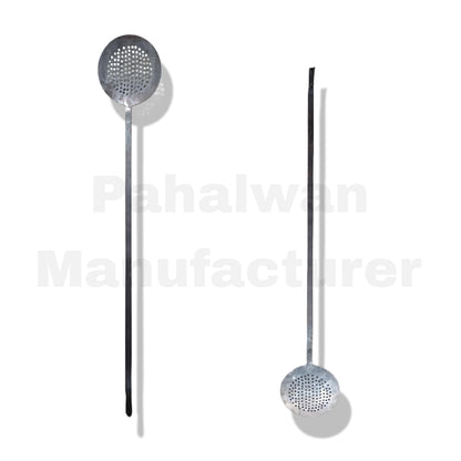Iron Poniya (Lambi Dandi Poniya) – Heavy-Duty Iron Oil Strainer for Deep Frying