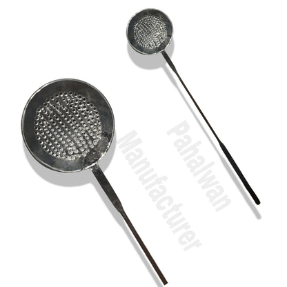 Gol Dandi Iron Poniya – Heavy-Duty Iron Oil Strainer for Deep Frying