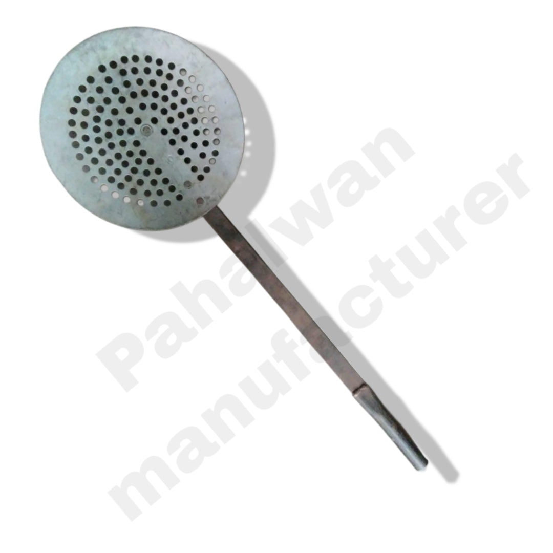 Iron Guldana Jhara (Thoki) – Heavy-Duty Boondi & Guldana Strainer