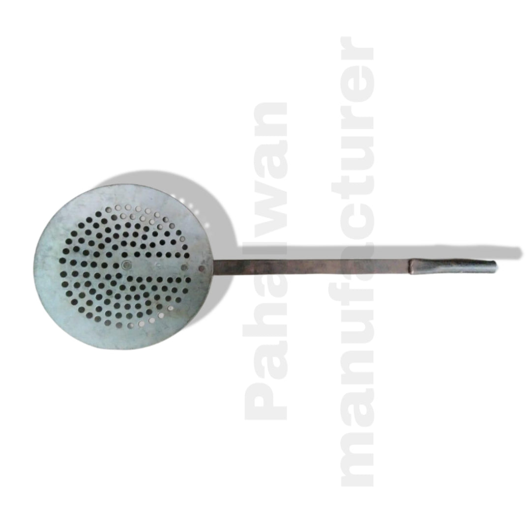Iron Guldana Jhara (Thoki) – Heavy-Duty Boondi & Guldana Strainer