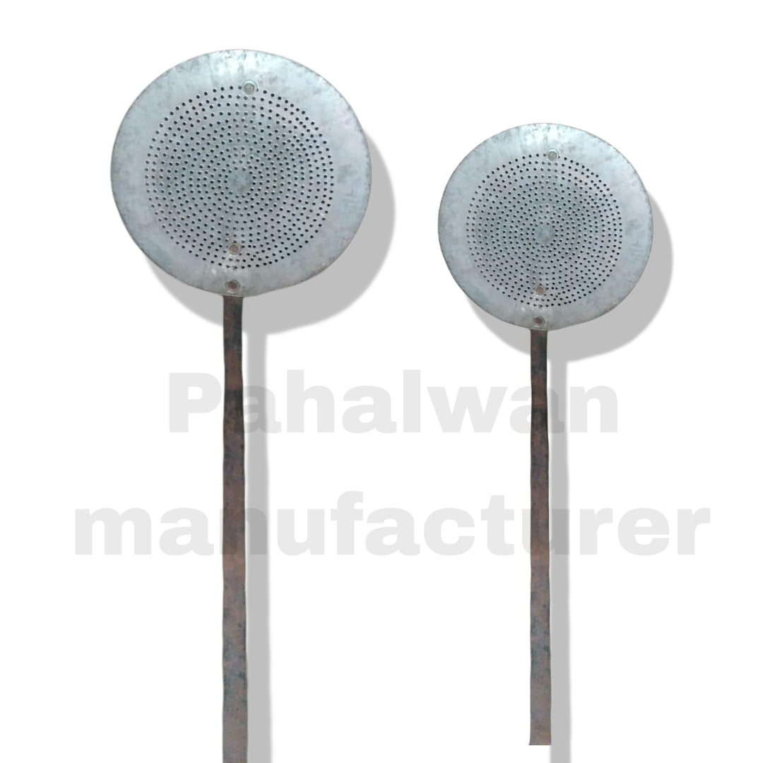 Iron Guldana Jhara (Thoki) – Heavy-Duty Boondi & Guldana Strainer