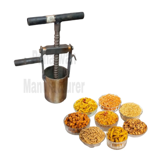 Heavy-Duty Manual Bhujia & Sev Machine – Commercial Use | With 1 Bhujia Jali