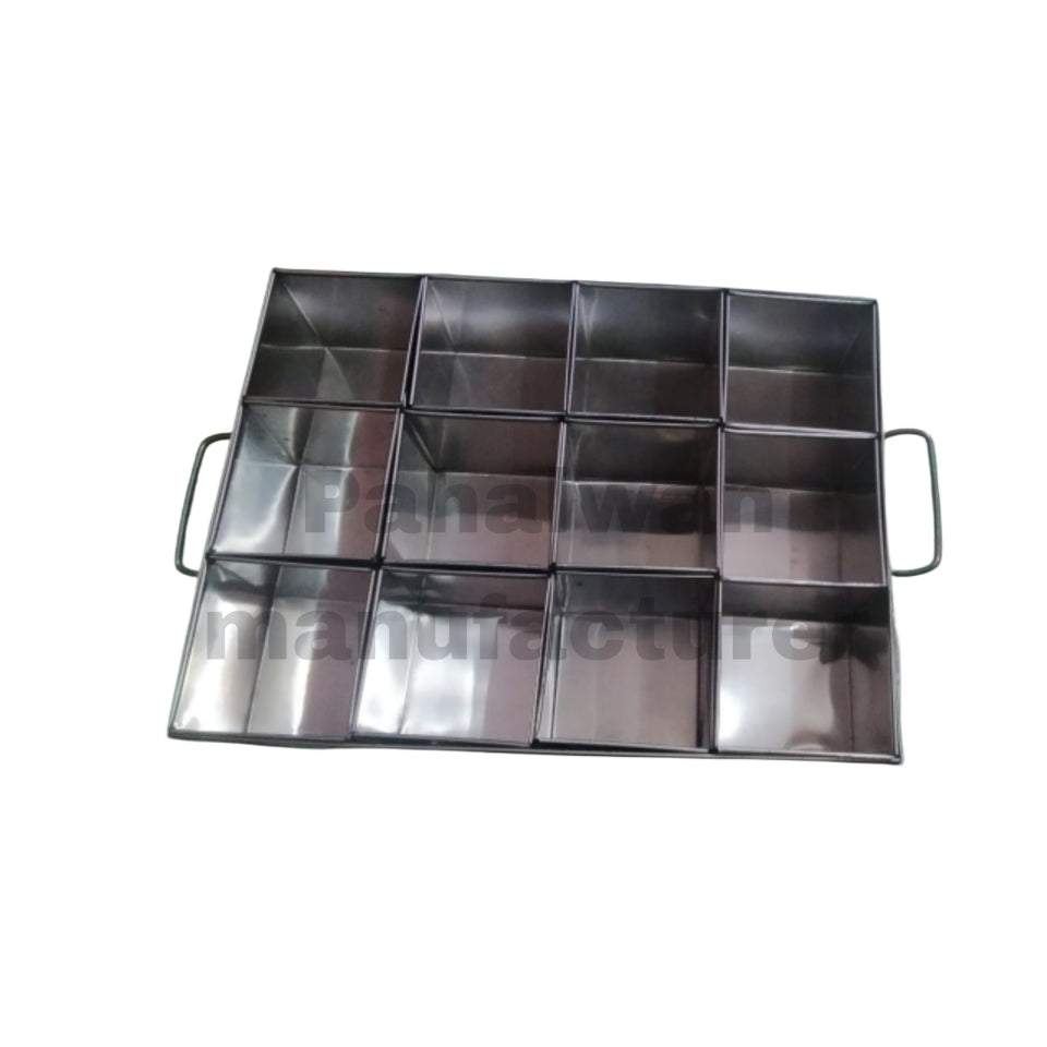 12 Compartment Stainless Steel Masala Dani with Lid – Commercial Spice Box