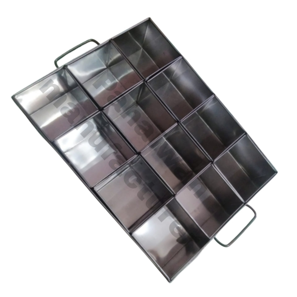 12 Compartment Stainless Steel Masala Dani with Lid – Commercial Spice Box