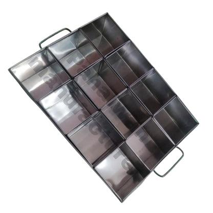 12 Compartment Stainless Steel Masala Dani with Lid – Commercial Spice Box