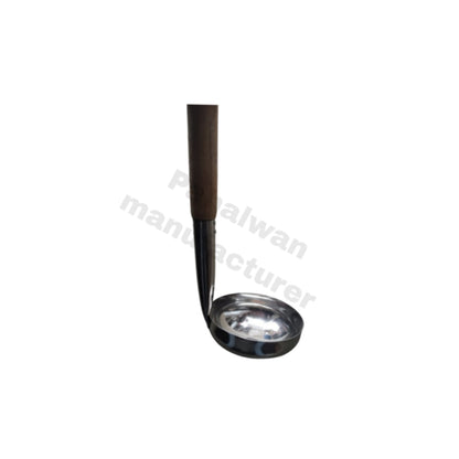 Stainless Steel Ladle (Dori & Dabbu) with Wooden Handle | Halwai & Kitchen Use