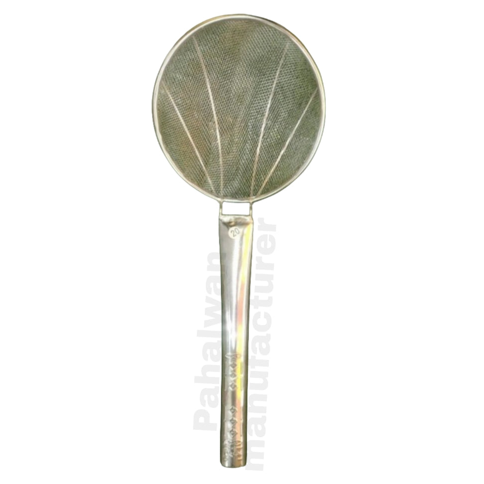 Stainless Steel Oil Strainer (Momo Jali) – Round Frying Skimmer