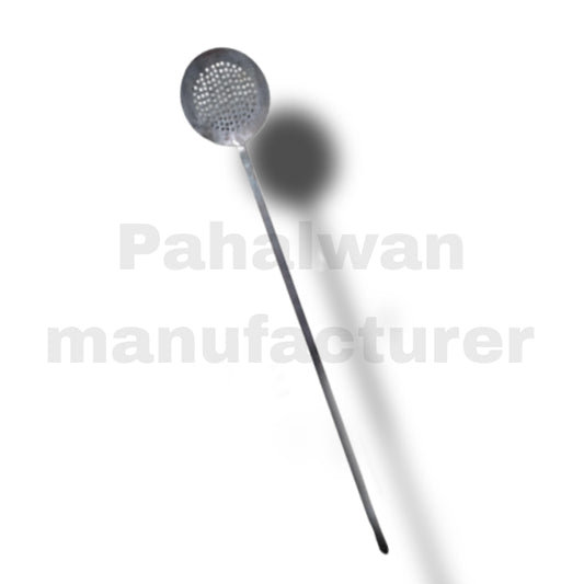 Iron Poniya (Lambi Dandi Poniya) – Heavy-Duty Iron Oil Strainer for Deep Frying
