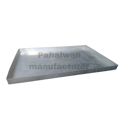 Commercial Heavy-Weight Iron Tray – Large Silver Multipurpose Tray