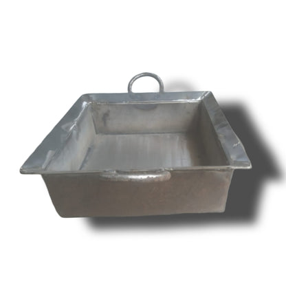 Square Ghewar Tawi / Jalebi Tawi – Heavy-Duty Traditional Indian Sweet Making Pan