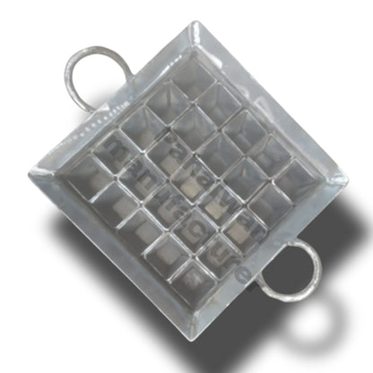 Iron Square Ghewar Tawi with 25-Piece Mould Set – Heavy-Duty Professional Mithai Making Equipment