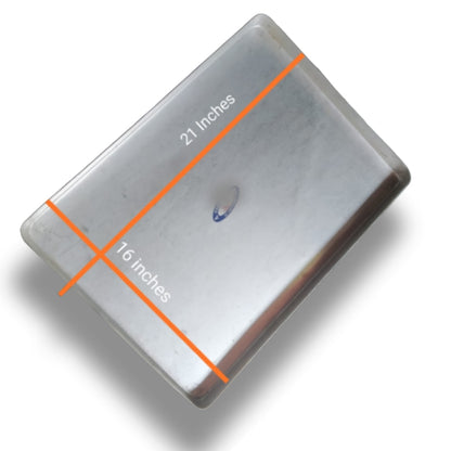 Aluminium Burfi Making Tray – 21 × 16 Inches | Heavy-Duty Sweet Tray