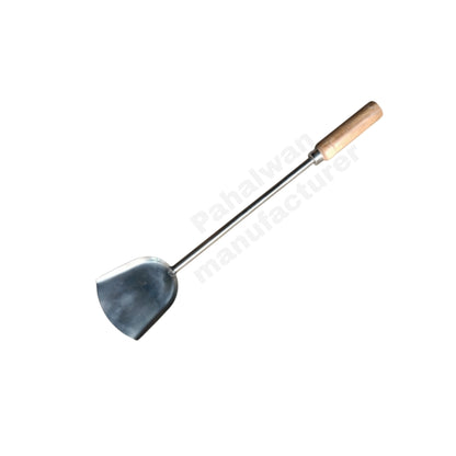 Chowmein Steel Palta with Wooden Handle – Heavy Duty Chinese Cooking Spatula