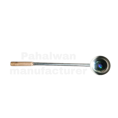 Commercial Stainless Steel Dabbu / Dori – Heavy Duty Ladle for Catering & Halwai Use