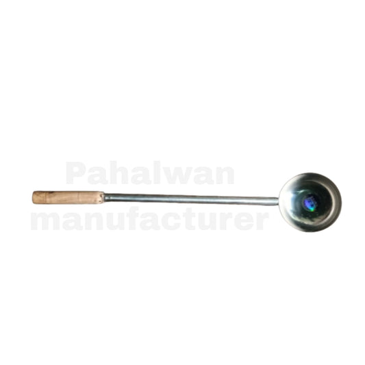 Commercial Stainless Steel Dabbu / Dori – Heavy Duty Ladle for Catering & Halwai Use