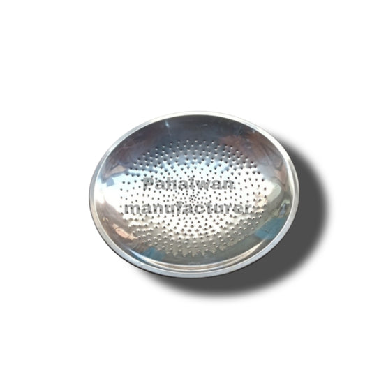 Stainless Steel Perforated Jhara Plate / Strainer Plate – Heavy Duty Commercial Use