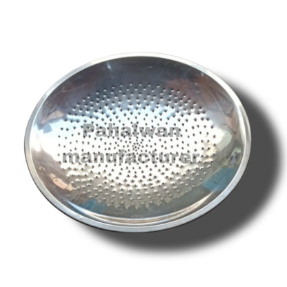 Stainless Steel Perforated Jhara Plate / Strainer Plate – Heavy Duty Commercial Use