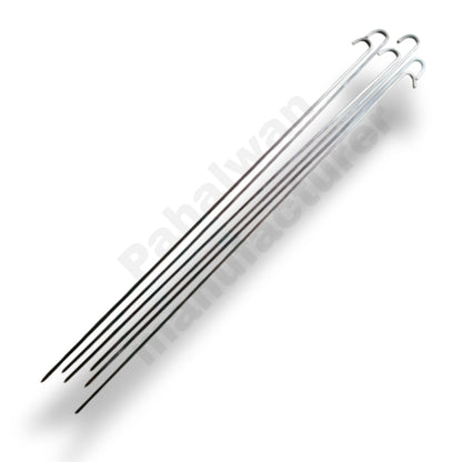 Stainless Steel Tandoori Seekh Skewers – Set of 6 (Commercial Grade)