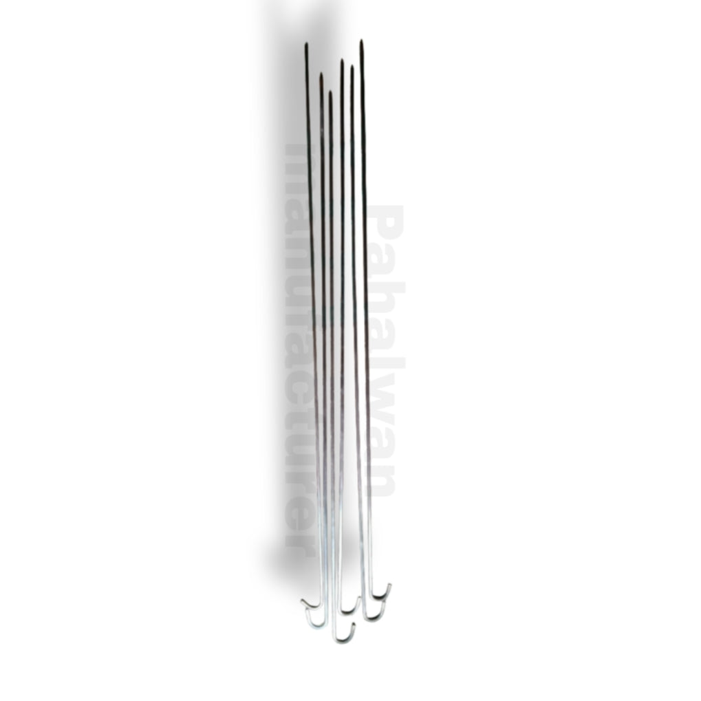 Stainless Steel Tandoori Seekh Skewers – Set of 6 (Commercial Grade)